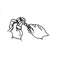 Afknippen van kleine stukjes soldeer